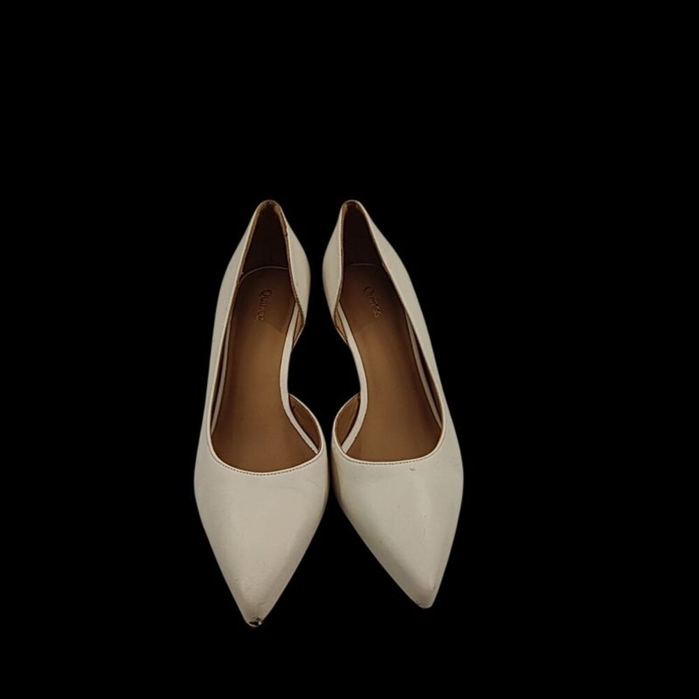 Quince Italian Leather 75Mm D'Orsay Pump Bone Shoes 6